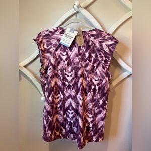 Duluth Trading cap sleeve suit up swimwear with built-in bra